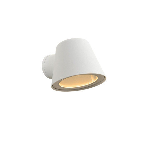 Lucide DINGO-LED - Applique murale Intérieur/Extérieur - LED Dim. - GU10 (MR16) - 1x5W 3000K - IP44 - Blanc