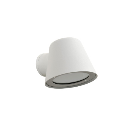 Lucide DINGO-LED - Applique murale Intérieur/Extérieur - LED Dim. - GU10 (MR16) - 1x5W 3000K - IP44 - Blanc