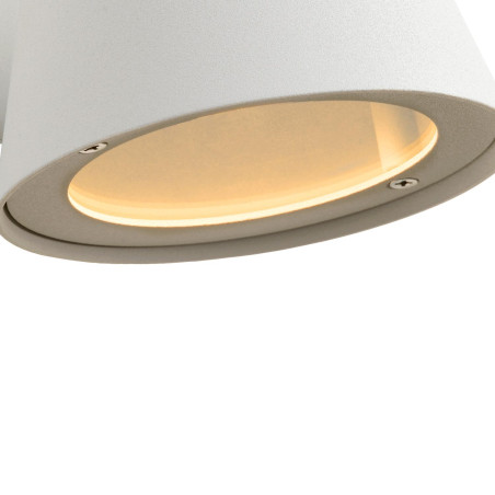 Lucide DINGO-LED - Applique murale Intérieur/Extérieur - LED Dim. - GU10 (MR16) - 1x5W 3000K - IP44 - Blanc