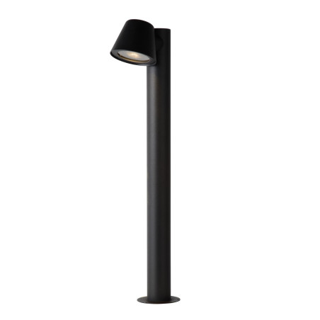 Lucide DINGO-LED - Borne extérieur - LED Dim. - GU10 (MR16) - 1x5W 3000K - IP44 - Anthracite