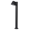 Lucide DINGO-LED - Borne extérieur - LED Dim. - GU10 (MR16) - 1x5W 3000K - IP44 - Anthracite