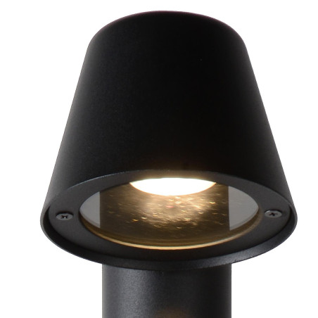 Lucide DINGO-LED - Borne extérieur - LED Dim. - GU10 (MR16) - 1x5W 3000K - IP44 - Anthracite