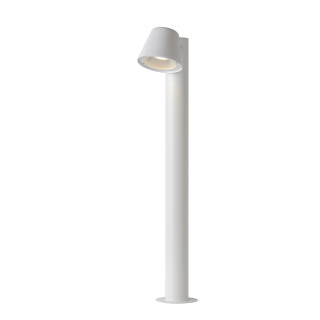 Lucide DINGO-LED - Borne extérieur - LED Dim. - GU10 (MR16) - 1x5W 3000K - IP44 - Blanc