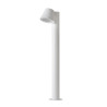 Lucide DINGO-LED - Borne extérieur - LED Dim. - GU10 (MR16) - 1x5W 3000K - IP44 - Blanc