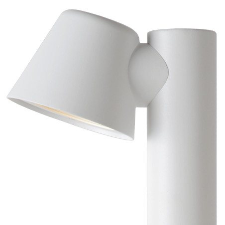 Lucide DINGO-LED - Borne extérieur - LED Dim. - GU10 (MR16) - 1x5W 3000K - IP44 - Blanc