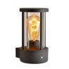 Lucide LORI - Applique murale Intérieur/Extérieur - Ø 12 cm - 1xE27 - IP44 - Détecteur Jour/Nuit - Anthracite