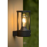 Lucide LORI - Applique murale Intérieur/Extérieur - Ø 12 cm - 1xE27 - IP44 - Détecteur Jour/Nuit - Anthracite