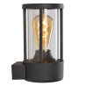 Lucide LORI - Applique murale Intérieur/Extérieur - Ø 12 cm - 1xE27 - IP44 - Détecteur Jour/Nuit - Anthracite
