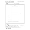 Lucide FEDOR - Applique murale Intérieur/Extérieur - 1xE27 - IP44 - Noir