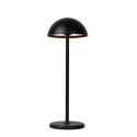 Lucide JOY - Lampe de table Rechargeable Intérieur/Extérieur - Batterie/Piles - Ø 12 cm - LED Dim. - 1x1,5W 3000K - IP54 - Noir