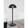 Lucide JOY - Lampe de table Rechargeable Intérieur/Extérieur - Batterie/Piles - Ø 12 cm - LED Dim. - 1x1,5W 3000K - IP54 - Noir