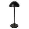 Lucide JOY - Lampe de table Rechargeable Intérieur/Extérieur - Batterie/Piles - Ø 12 cm - LED Dim. - 1x1,5W 3000K - IP54 - Noir