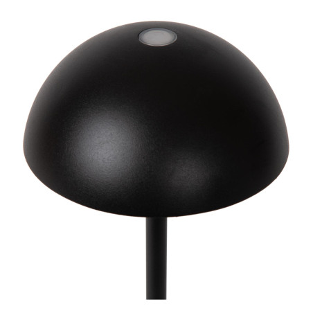 Lucide JOY - Lampe de table Rechargeable Intérieur/Extérieur - Batterie/Piles - Ø 12 cm - LED Dim. - 1x1,5W 3000K - IP54 - Noir