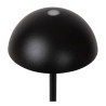 Lucide JOY - Lampe de table Rechargeable Intérieur/Extérieur - Batterie/Piles - Ø 12 cm - LED Dim. - 1x1,5W 3000K - IP54 - Noir