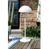 Lucide JOY - Lampe de table Rechargeable Intérieur/Extérieur - Batterie/Piles - Ø 12 cm - LED Dim. - 1x1,5W 3000K - IP54 - Blanc