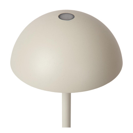 Lucide JOY - Lampe de table Rechargeable Intérieur/Extérieur - Batterie/Piles - Ø 12 cm - LED Dim. - 1x1,5W 3000K - IP54 - Blanc