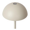 Lucide JOY - Lampe de table Rechargeable Intérieur/Extérieur - Batterie/Piles - Ø 12 cm - LED Dim. - 1x1,5W 3000K - IP54 - Blanc