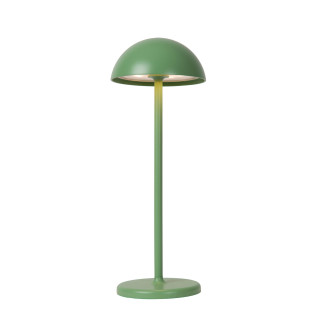 Lucide JOY - Lampe de table Rechargeable Intérieur/Extérieur - Batterie/Piles - Ø 12 cm - LED Dim. - 1x1,5W 3000K - IP54 - Vert