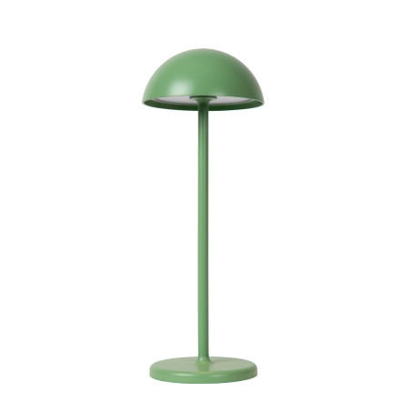 Lucide JOY - Lampe de table Rechargeable Intérieur/Extérieur - Batterie/Piles - Ø 12 cm - LED Dim. - 1x1,5W 3000K - IP54 - Vert