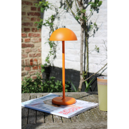 Lucide JOY - Lampe de table Rechargeable Intérieur/Extérieur - Batterie/Piles - Ø 12 cm - LED Dim. - 1x1,5W 3000K - IP54 -
