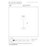 Lucide JOY - Lampe de table Rechargeable Intérieur/Extérieur - Batterie/Piles - Ø 12 cm - LED Dim. - 1x1,5W 3000K - IP54 -