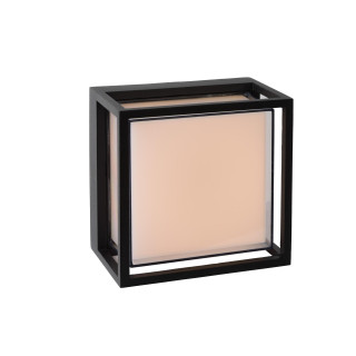 Lucide SINGA LED - Applique murale Intérieur/Extérieur - LED - 1x10W 3000K - IP54 - Noir