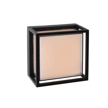 Lucide SINGA LED - Applique murale Intérieur/Extérieur - LED - 1x10W 3000K - IP54 - Noir