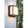 Lucide SINGA LED - Applique murale Intérieur/Extérieur - LED - 1x10W 3000K - IP54 - Noir