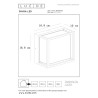 Lucide SINGA LED - Applique murale Intérieur/Extérieur - LED - 1x10W 3000K - IP54 - Noir