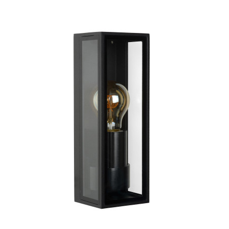 Lucide DUKAN - Applique murale Intérieur/Extérieur - 1xE27 - IP65 - Noir