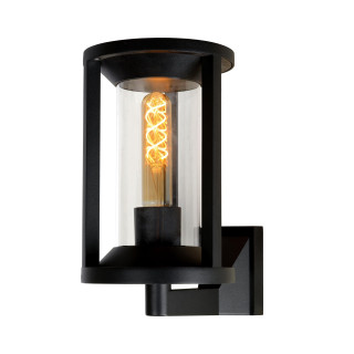 Lucide CADIX - Applique murale Intérieur/Extérieur - 1xE27 - IP65 - Noir