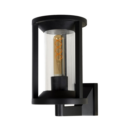 Lucide CADIX - Applique murale Intérieur/Extérieur - 1xE27 - IP65 - Noir