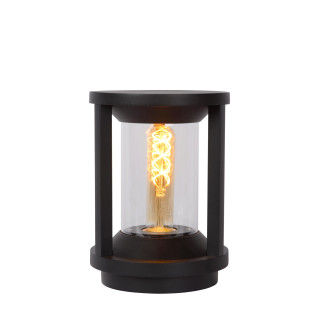 Lucide CADIX - Borne extérieur - Ø 16 cm - 1xE27 - IP65 - Noir - H 22 cm
