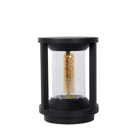 Lucide CADIX - Borne extérieur - Ø 16 cm - 1xE27 - IP65 - Noir - H 22 cm
