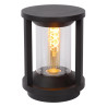 Lucide CADIX - Borne extérieur - Ø 16 cm - 1xE27 - IP65 - Noir - H 22 cm