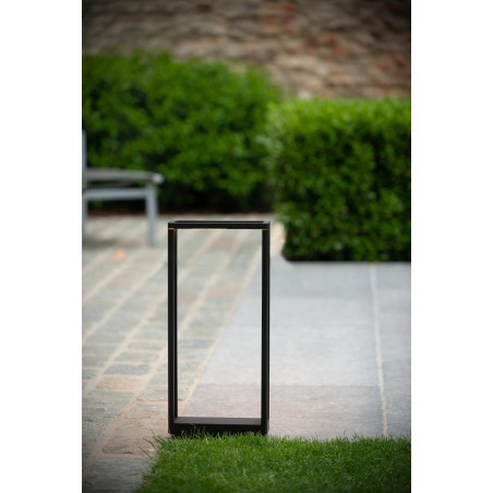Lucide NARVIK - Borne extérieur - LED - 1x9,2W 3000K - IP65 - Noir