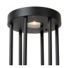 Lucide JACKSON - Borne extérieur- Énergie Solaire - Ø 16 cm - LED Dim. - 1x2W 3000K - IP65- Détecteur De Mouvement & Jour/Nuit