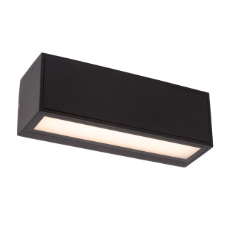 Lucide SUTTON - Applique murale- Énergie Solaire - LED - 1x1,5W 2700K/3000K - IP54 - Détecteur Jour/Nuit - Noir
