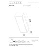 Lucide SUTTON - Applique murale- Énergie Solaire - LED - 1x1,5W 2700K/3000K - IP54 - Détecteur Jour/Nuit - Noir