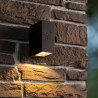 Lucide BOLTON - Applique murale- Énergie Solaire - LED Dim. - 1x1W 3000K - IP54- Détecteur De Mouvement & Jour/Nuit - Noir