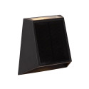 Lucide LUTON - Applique murale- Énergie Solaire - LED Dim. - 1x2W 2700K/3000K - IP54- Détecteur De Mouvement & Jour/Nuit - Noir