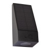 Lucide IRWIN - Applique murale- Énergie Solaire - LED Dim. - 1x2W 3000K - IP54- Détecteur De Mouvement & Jour/Nuit - Noir