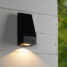 Lucide IRWIN - Applique murale- Énergie Solaire - LED Dim. - 1x2W 3000K - IP54- Détecteur De Mouvement & Jour/Nuit - Noir