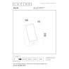 Lucide IRWIN - Applique murale- Énergie Solaire - LED Dim. - 1x2W 3000K - IP54- Détecteur De Mouvement & Jour/Nuit - Noir