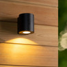 Lucide PERTH - Applique murale- Énergie Solaire - Ø 9 cm - LED Dim. - 1x1W 2700K/3000K - IP65- Détecteur De Mouvement &