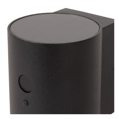 Lucide PERTH - Applique murale- Énergie Solaire - Ø 9 cm - LED Dim. - 1x1W 2700K/3000K - IP65- Détecteur De Mouvement &