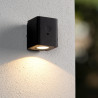 Lucide RAMIN - Applique murale- Énergie Solaire - LED Dim. - 1x1W 2700K/3000K - IP54- Détecteur De Mouvement & Jour/Nuit - Noir
