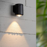 Lucide ERIN - Spot mural / Applique mural Intérieur/Extérieur - LED - 1x5W 2700K - IP65 - Noir