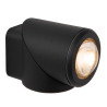 Lucide ERIN - Spot mural / Applique mural Intérieur/Extérieur - LED - 1x5W 2700K - IP65 - Noir