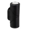 Lucide ERIN - Spot mural / Applique mural Intérieur/Extérieur - LED - 2x5W 2700K - IP65 - Noir
